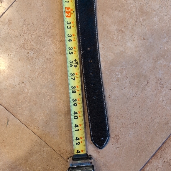 Black and White Belt With Custom Buckle - Picture 5 of 6